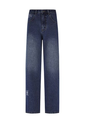 Ed Hardy EXPLODING SKULL XXTRA - Flared Jeans - indigo