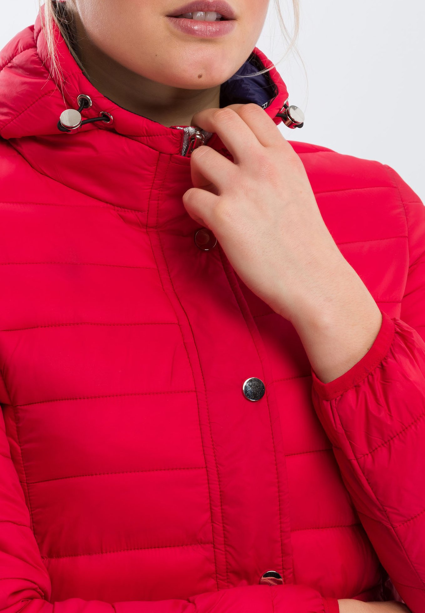 maroon colour winter jacket