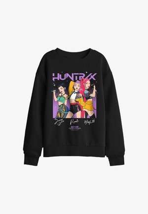 NETFLIX, KPOP DEMON HUNTERS SINGING SIGNATURES UNISEX - Sweatshirt - black