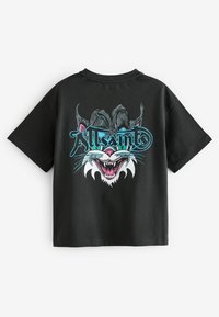 smALLSAINTS REGULAR FIT- GRAPHIC CREW - Marškinėliai su spaudiniu - black tomkat