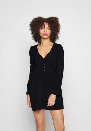 Monki Φόρεμα πουκάμισο - black dark