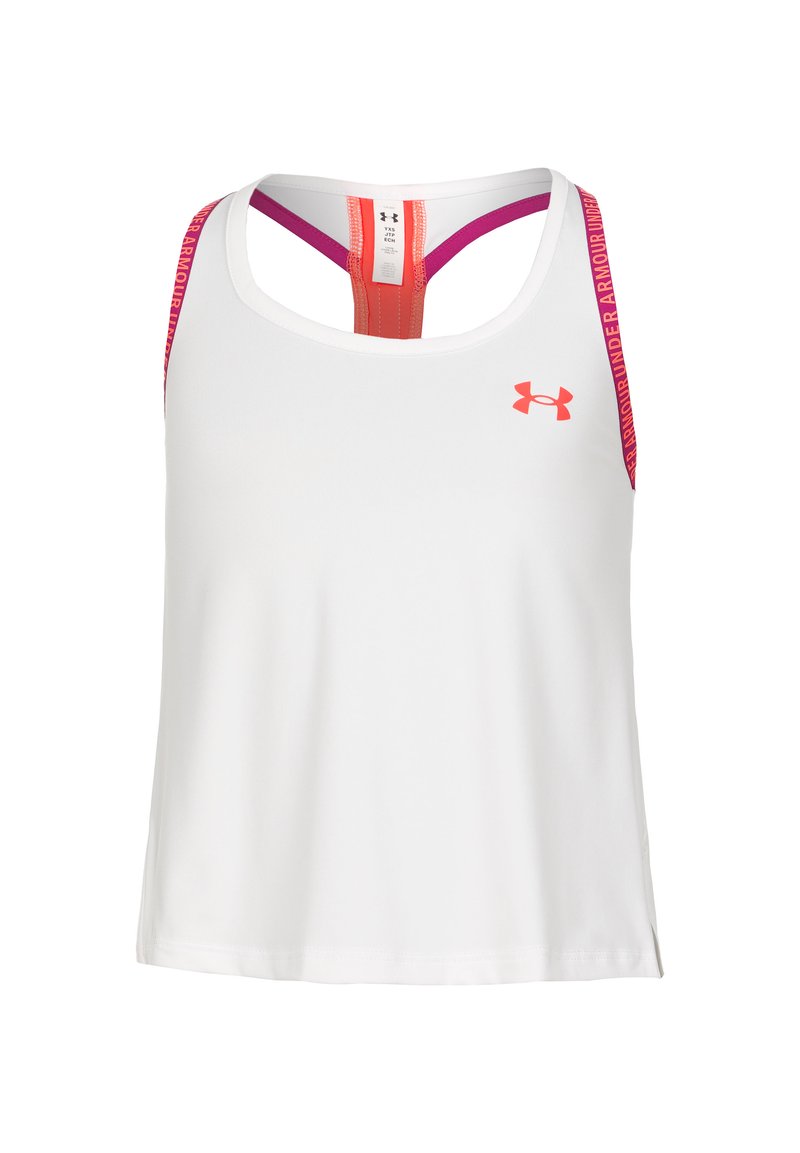 Under Armour KNOCKOUT - Topp - weiss rot