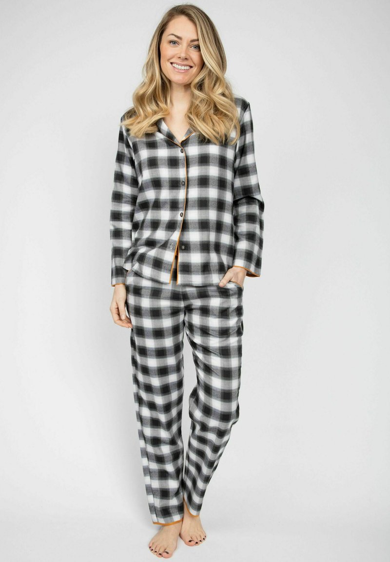 Damen Nachthemden | Cyberjammies ANNIE Nachtwäsche Shirt charcoal checks/grau - TQ88435 Damen Nachthemden | Cyberjammies ANNIE Nachtwäsche Shirt charcoal checks/grau - TQ88435