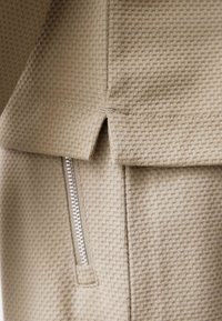 Autograph WAFFLE HALF ZIP - Poloshirt - sand