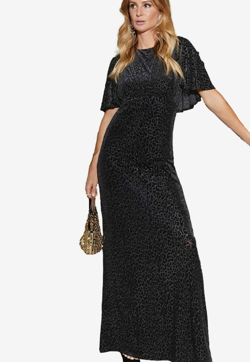 Friends Like These SHORT SLEEVE RUCHED FRONT MIDI   - REGULAR FIT - Maxi šaty - black