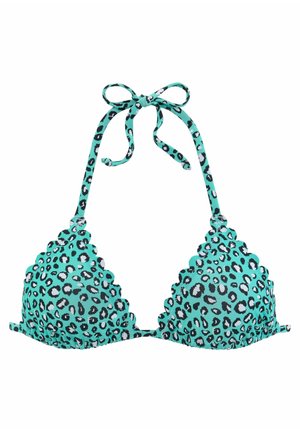 Bikini-Top - mint bedruckt