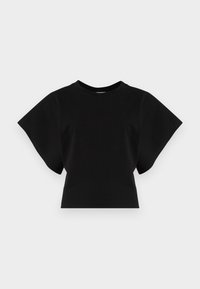 BRITT TEE - Lihtne T-särk - black