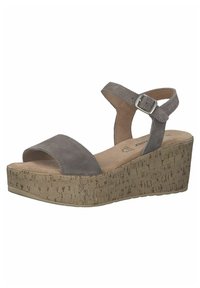 s.Oliver Keilsandalette - taupe