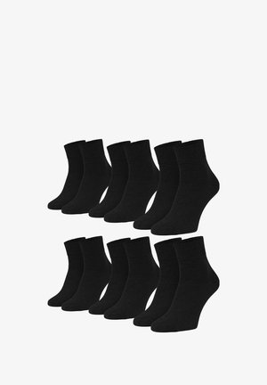 DIABETIKER 6 PACK KURZSCHAFT - Socken - schwarz