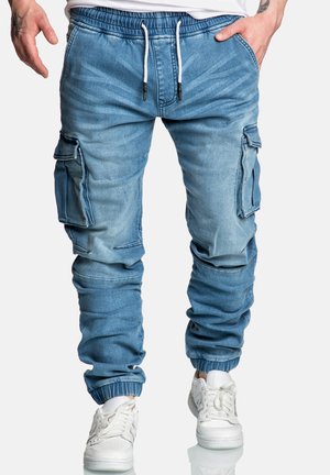 LÄSSIGE - Relaxed fit jeans - hellblau