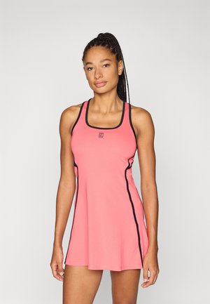 NIKECOURT ADVANTAGE DRESS NOVELTY - Sports dress - sea coral/black