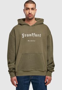 Merchcode FRANKFURT X ULTRA HEAVY  - Felpa con cappuccio - olive