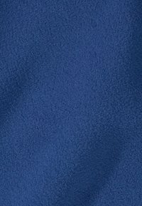 Tissu polaire bleu marine, texture douce, surface uniforme, avec un léger éclat, présentant une couleur homogène sans motifs ni accents visibles.