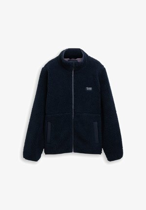 TOM TAILOR, TOM TAILOR JACKEN TEDDY JACKE MIT STEHKRAGEN - Fleecejacke - sky captain blue