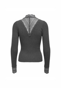 ONLY ONLTILDE HIGH NECK - Longsleeve - dark grey melange