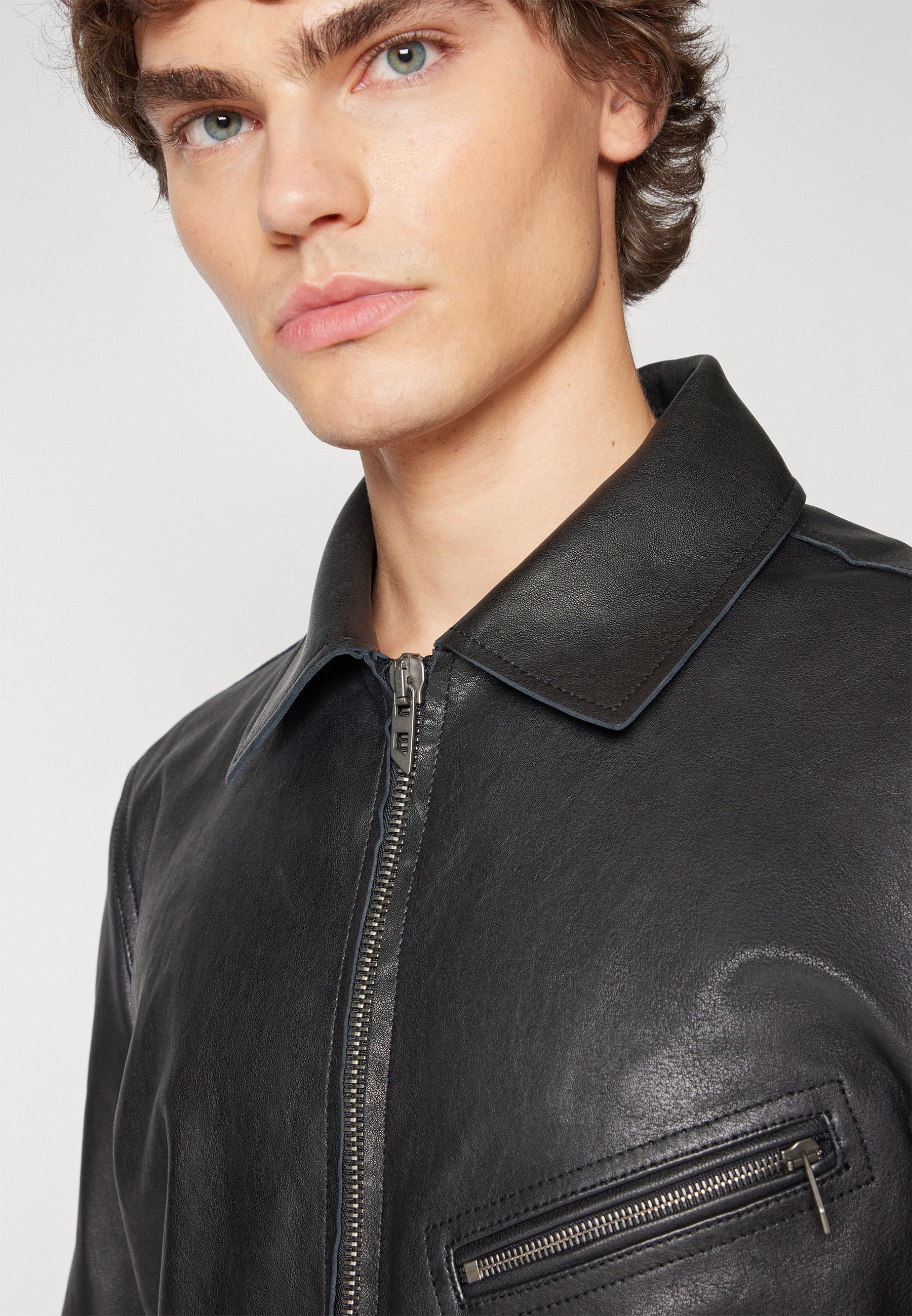 DIESEL L KORN leather jacket レザージャケット Diesel L-Korn レザージャケット | ブラック | FARFETCH JP