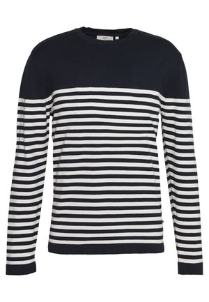 Stickad tröja - dark blue