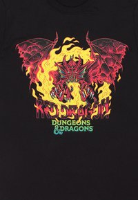 Henry Tiger DUNGEONS AND DRAGONS DRAGON  - Triko s potiskem - black
