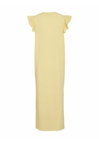 VILA VISUMMER FLÜGELÄRMEL - Maxikjole - pale banana