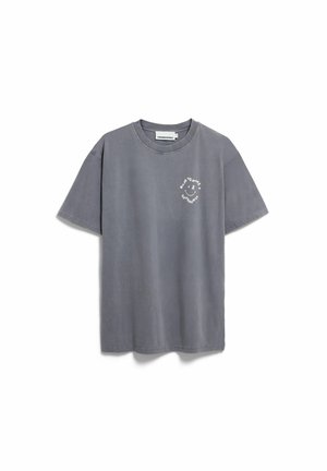 ARMEDANGELS, MAARKOS GMT DYE SMILE - T-Shirt print - moonshadow washed