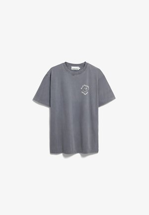 ARMEDANGELS, MAARKOS GMT DYE SMILE - T-Shirt print - moonshadow washed