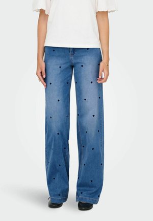 MIT WEITEM  - Jeans baggy - medium blue denim