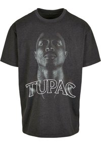 Upscale by Mister Tee UNISEX TUPAC UP - Printtipaita - charcoal