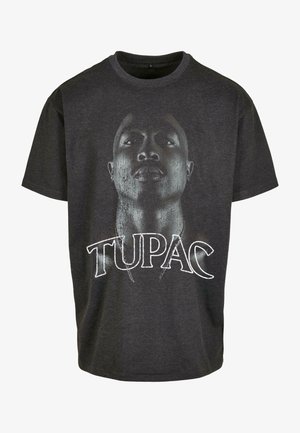 Upscale by Mister Tee UNISEX TUPAC UP - Tricou cu imprimeu - charcoal
