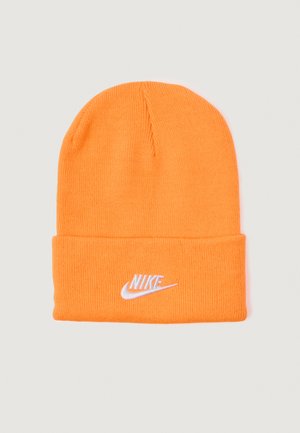 PEAK BEANIE UNISEX - Pletena kapa - total orange/white