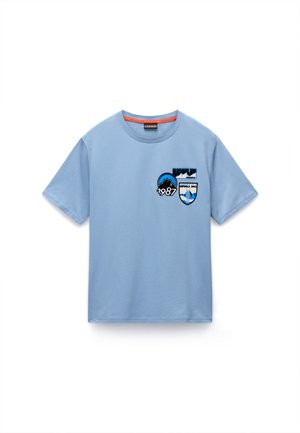Napapijri MONTEPIANA - T-shirt con stampa - faded denim i84
