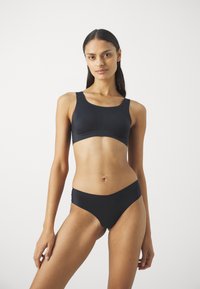Lindex SVEA U NECK - Topp - black