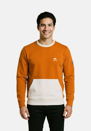 ALVARSON - Sweatshirt - rostrot/creme