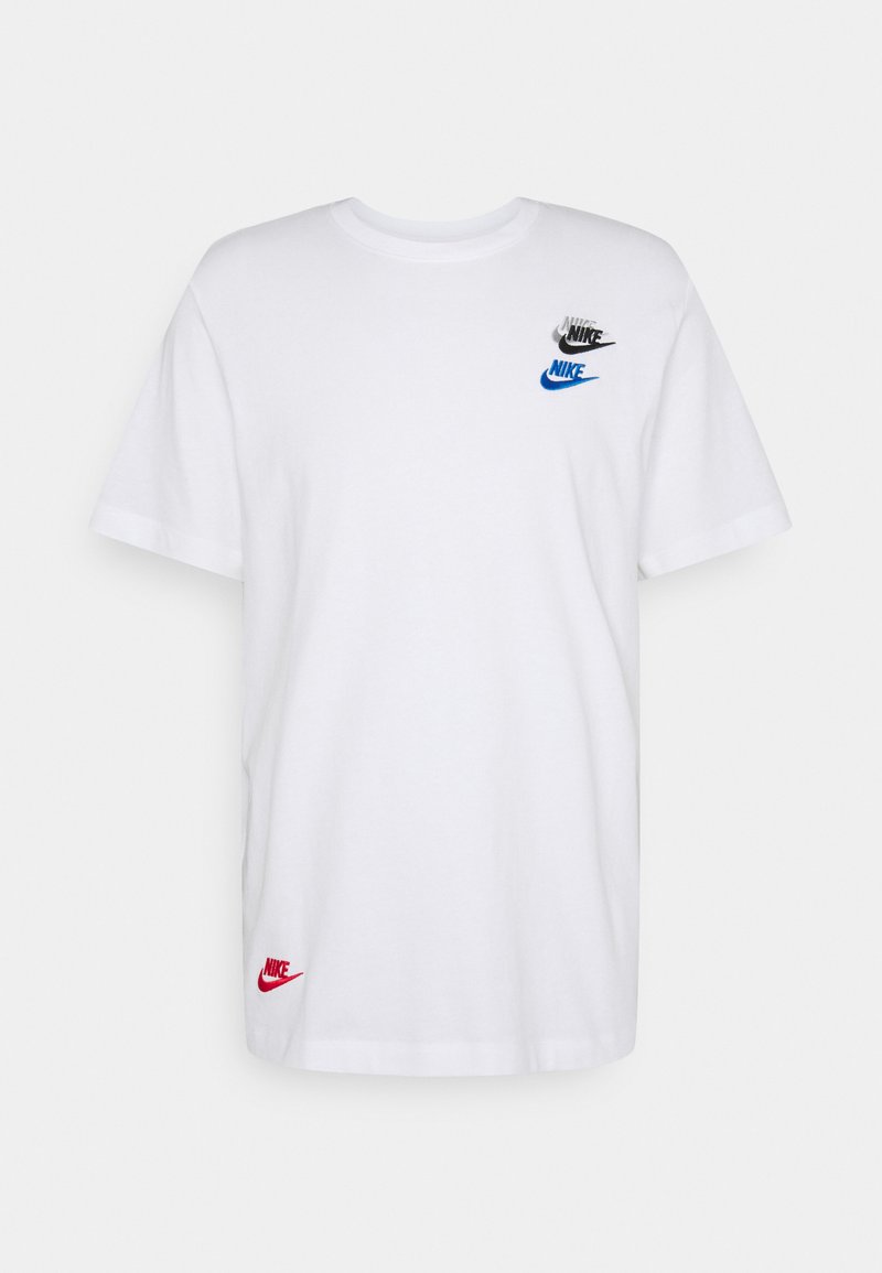 Nike Sportswear Tee Club Essentials T Shirt Z Nadrukiem White Bialy Zalando Pl