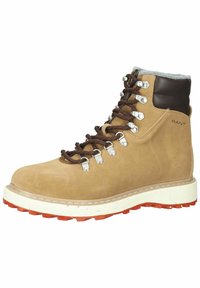 GANT Lace-up ankle boots - warm khaki dk brown