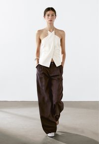 Massimo Dutti - RELAXED FIT  - Broek - purple Miniatuurafbeelding 1