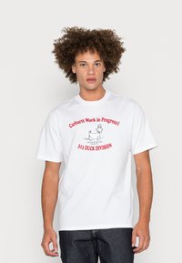 Carhartt WIP DUCKDIVISION - T-shirt estampada - white