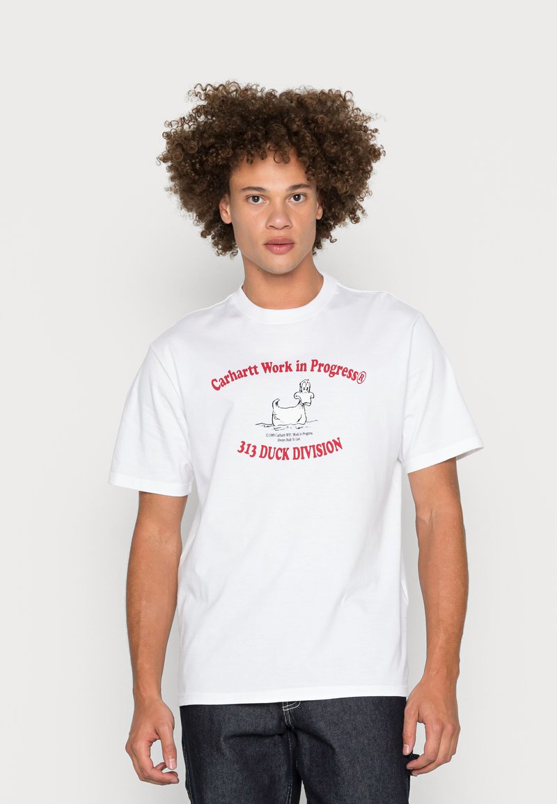Carhartt WIP DUCKDIVISION - T-shirt estampada - white