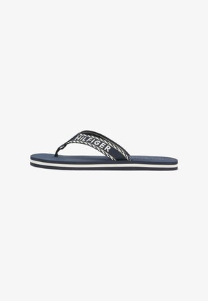 Tommy Hilfiger, WEBBING LOGO - Sandalias de dedo - space blue