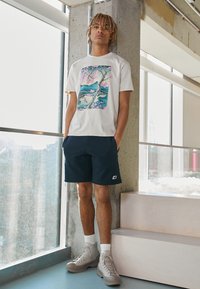New Balance SMALL LOGO - Shorts - dark blue