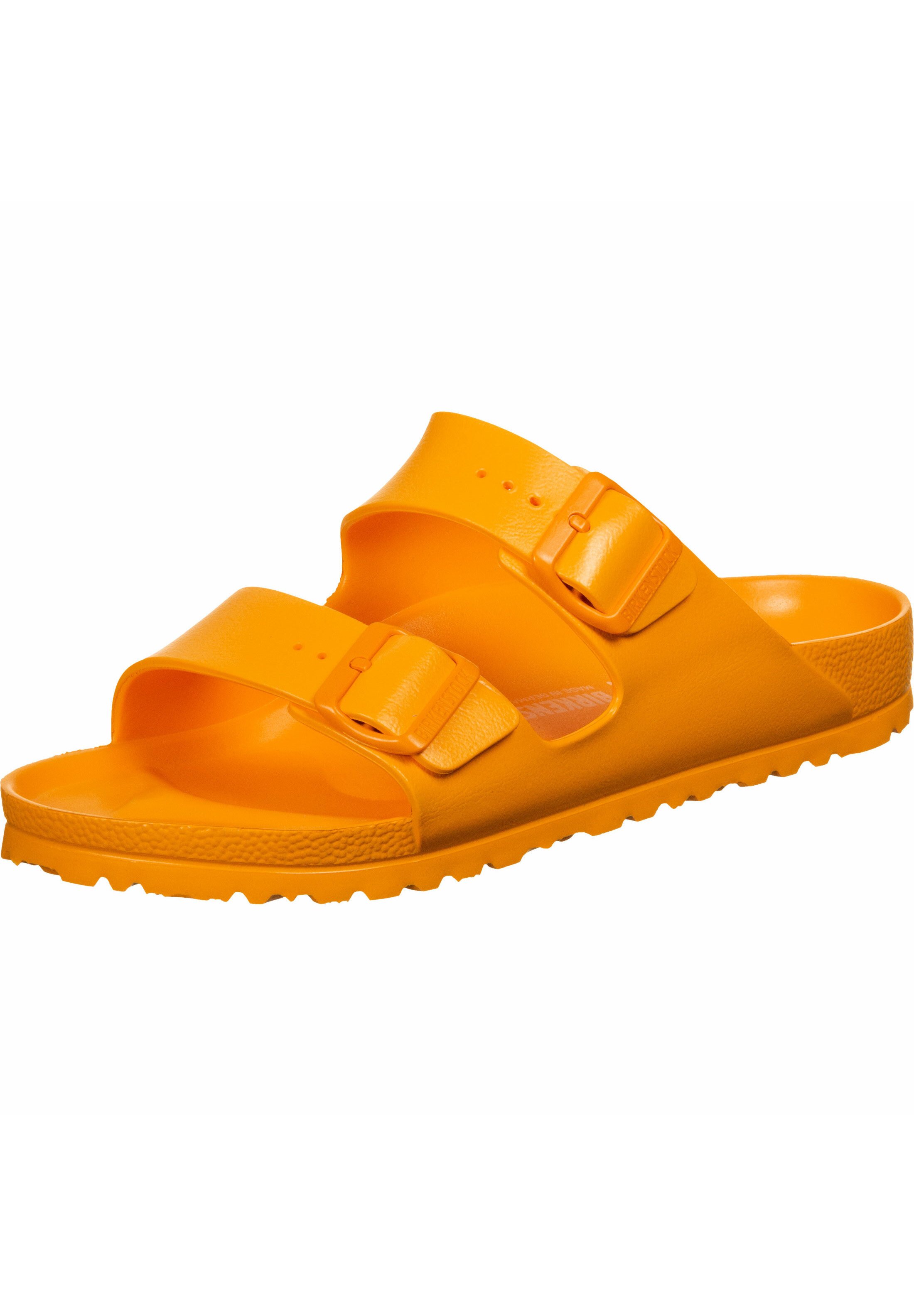 orange arizona birkenstocks