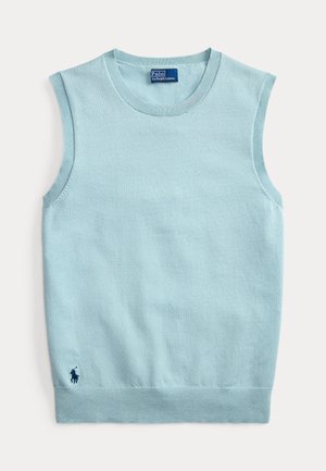 Polo Ralph Lauren, SLEEVELESS CREWNECK SWEATER - Top - cast green