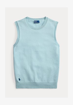 Polo Ralph Lauren, SLEEVELESS CREWNECK SWEATER - Top - cast green