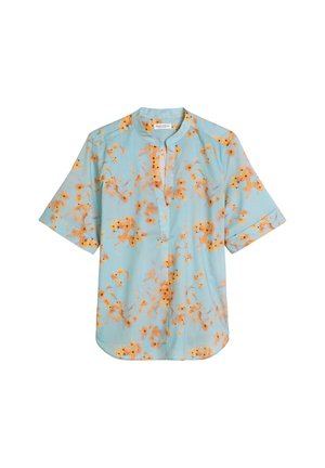 Marc O'Polo, SHORT SLEEVE TUNIC, V-NECK, FEMININE SHAPE, PRINT - Camicetta - multi/ pantone blue tpx