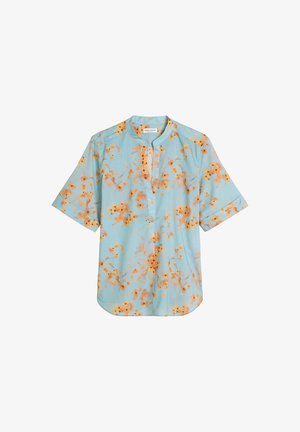 Marc O'Polo, SHORT SLEEVE TUNIC, V-NECK, FEMININE SHAPE, PRINT - Μπλούζα - multi/ pantone blue tpx