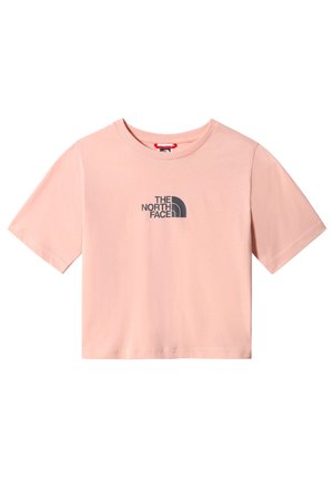 The North Face G S/S CROPPED GRAPHIC TEE - T-shirt imprimé - eveningsandpnk vanadisgry