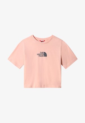 The North Face G S/S CROPPED GRAPHIC TEE - T-shirt imprimé - eveningsandpnk vanadisgry