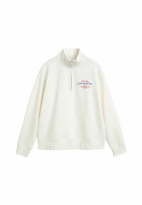 GRAPHIC HALF ZIP  - Melegítőfelső - eggshell