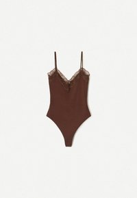 STRAPPY - Top - dark brown