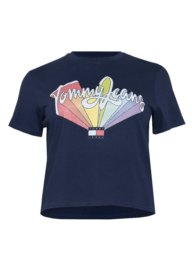 Tommy Jeans T-shirt print donkerblauw Tommy Jeans T-shirt print donkerblauw