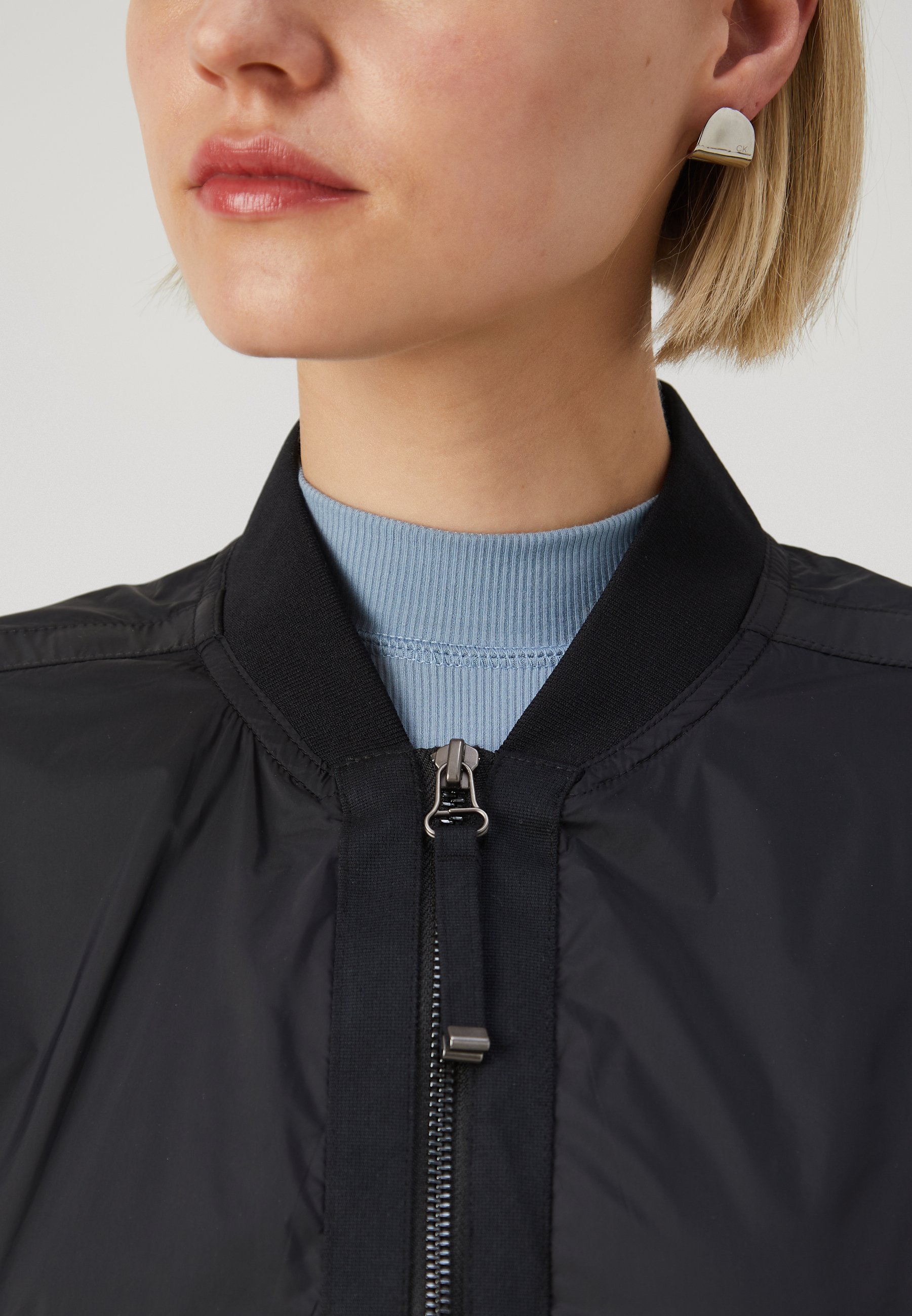 DIESEL 黒 ジャケット　G-Noak G-NOAK Woman: Bomber jacket in light nylon | Diesel